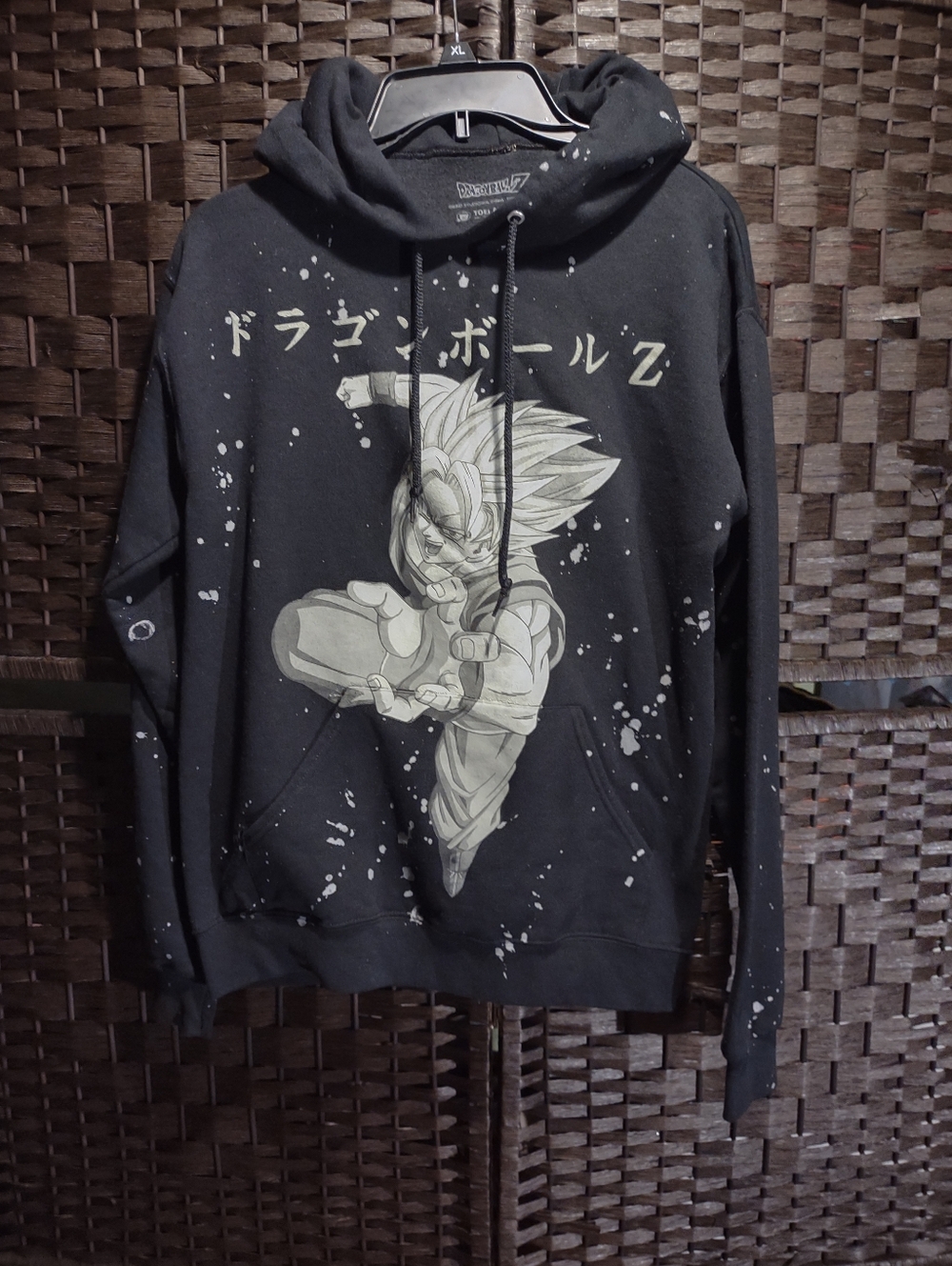 Dragon Ball Z Goku & Vegeta Kanji Hoodie Men's Small